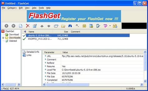 Download manager required eg flashget nettransport idm